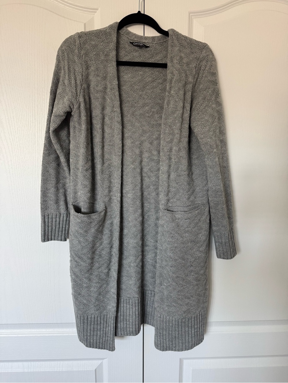 George Gray Open-Front Long Cardigan